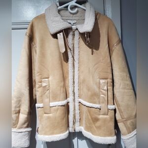 MOON RIVER- FAUX LEATHER JACKET